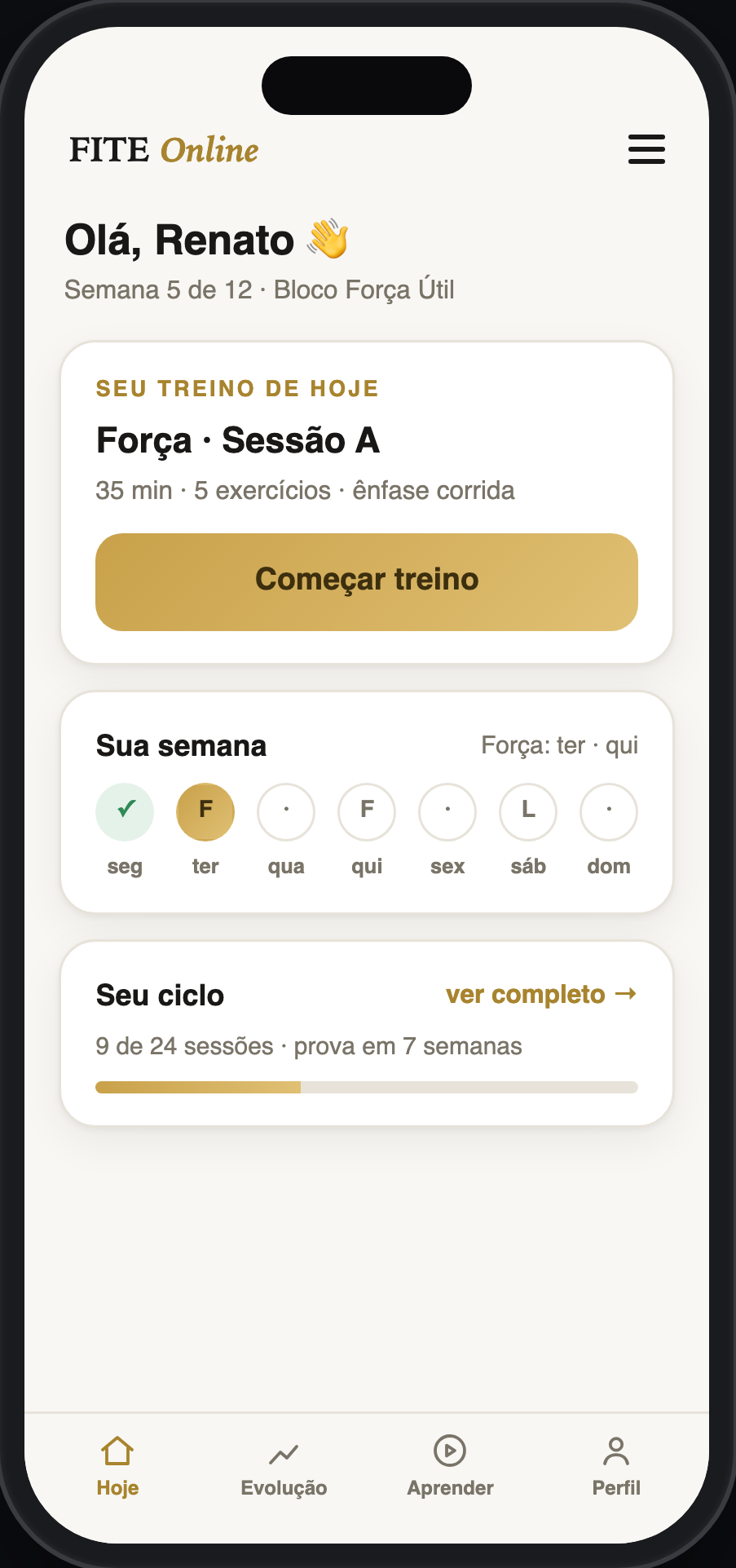 Sessão do dia