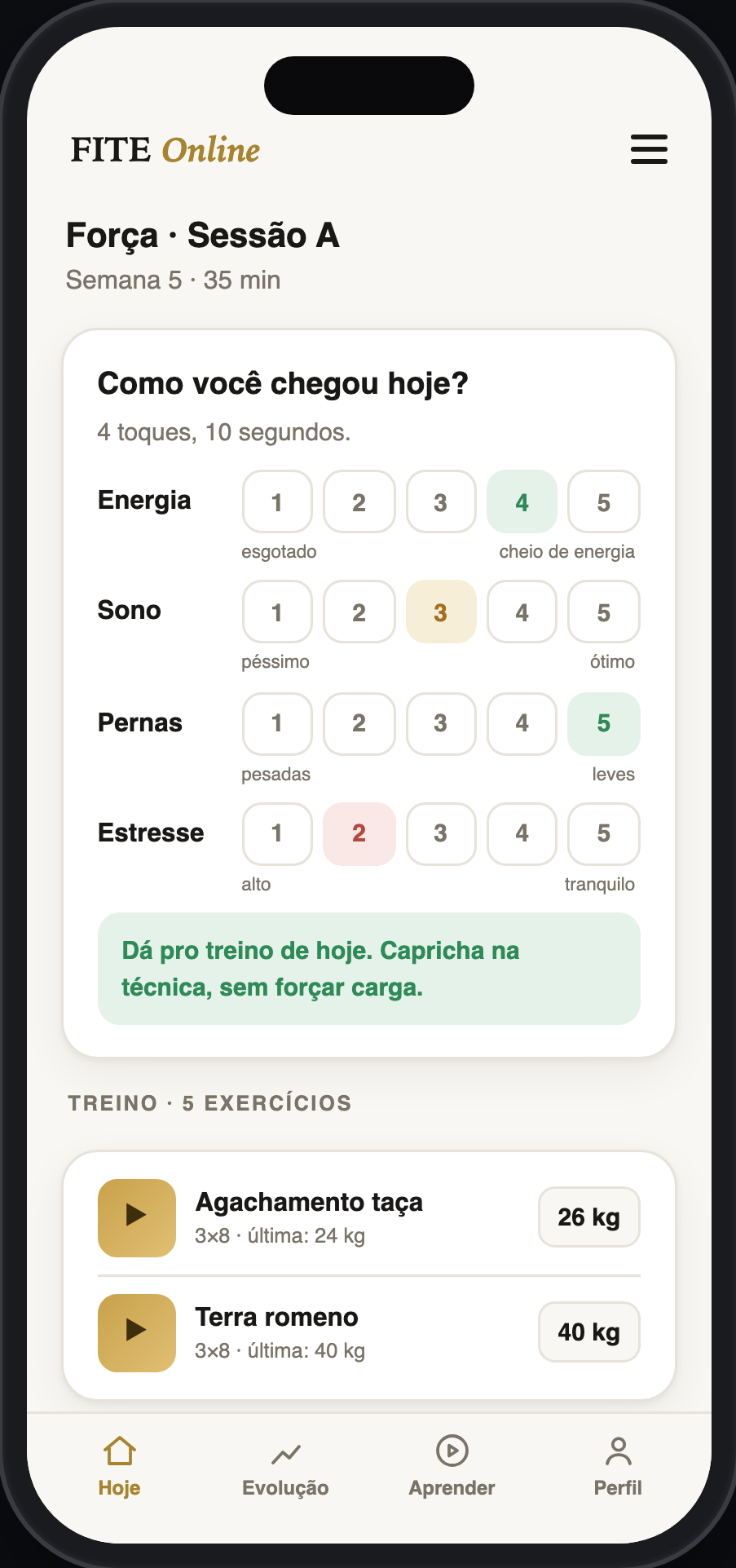 Prontidão diária